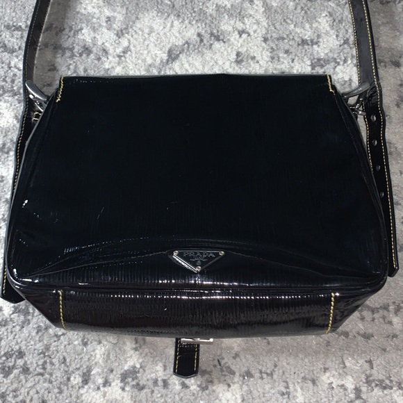 Prada Vernice Patent Shoulder Crossbody Bag Purse Y2K - Picture 5 of 7